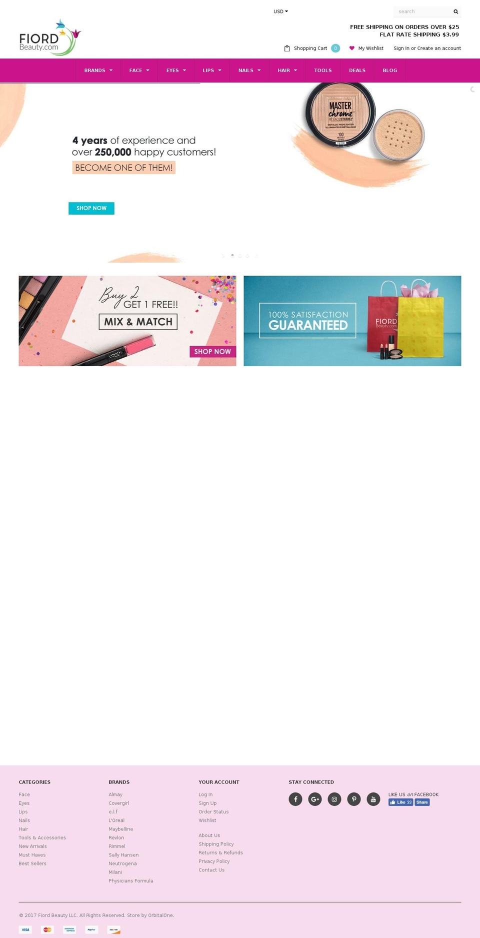 fiordbeauty.com — Shopify storefront screenshot