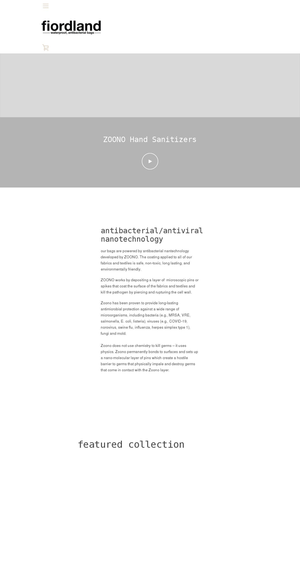 fiordlandco.com shopify website screenshot