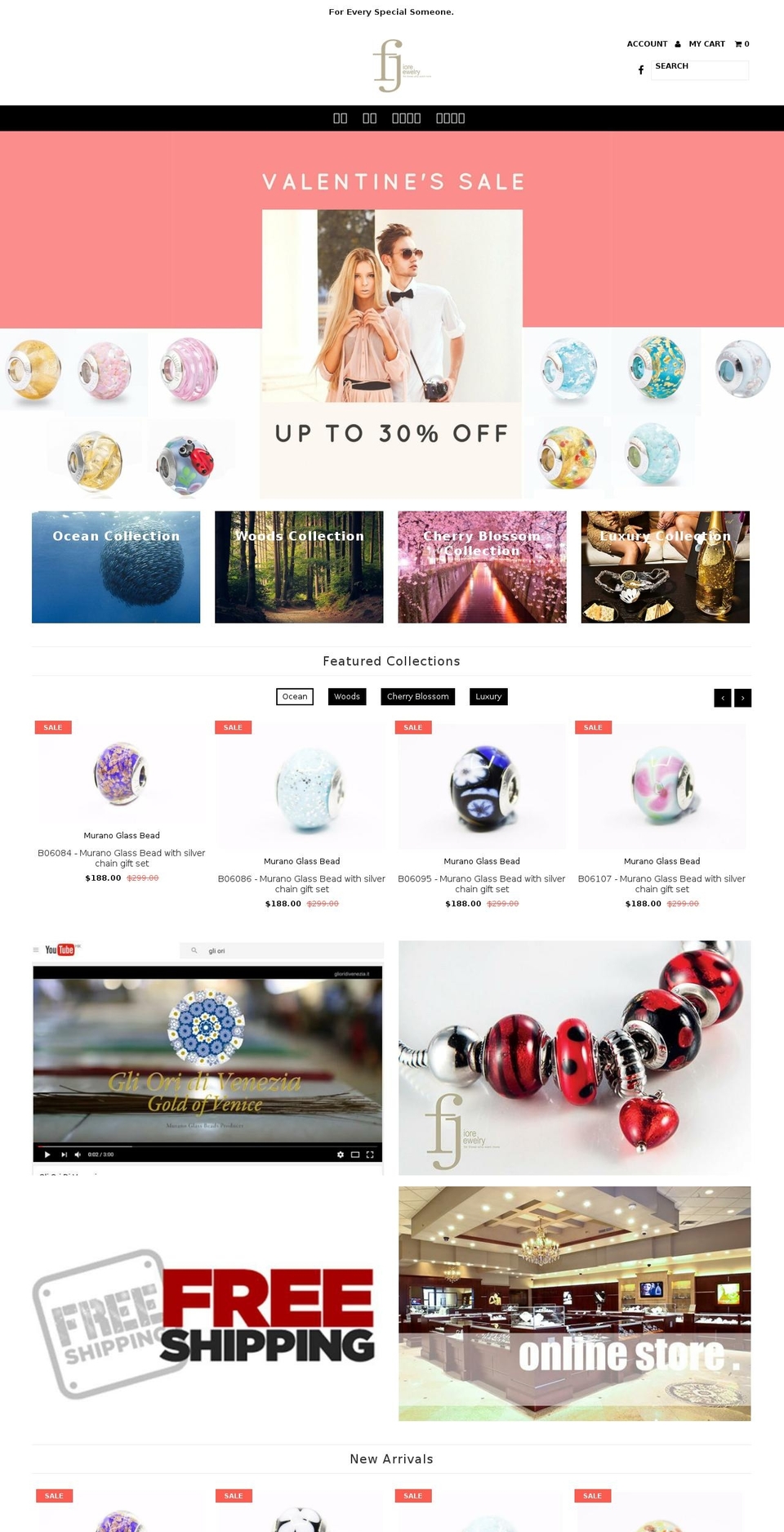 fiorejewel.com — Shopify storefront screenshot