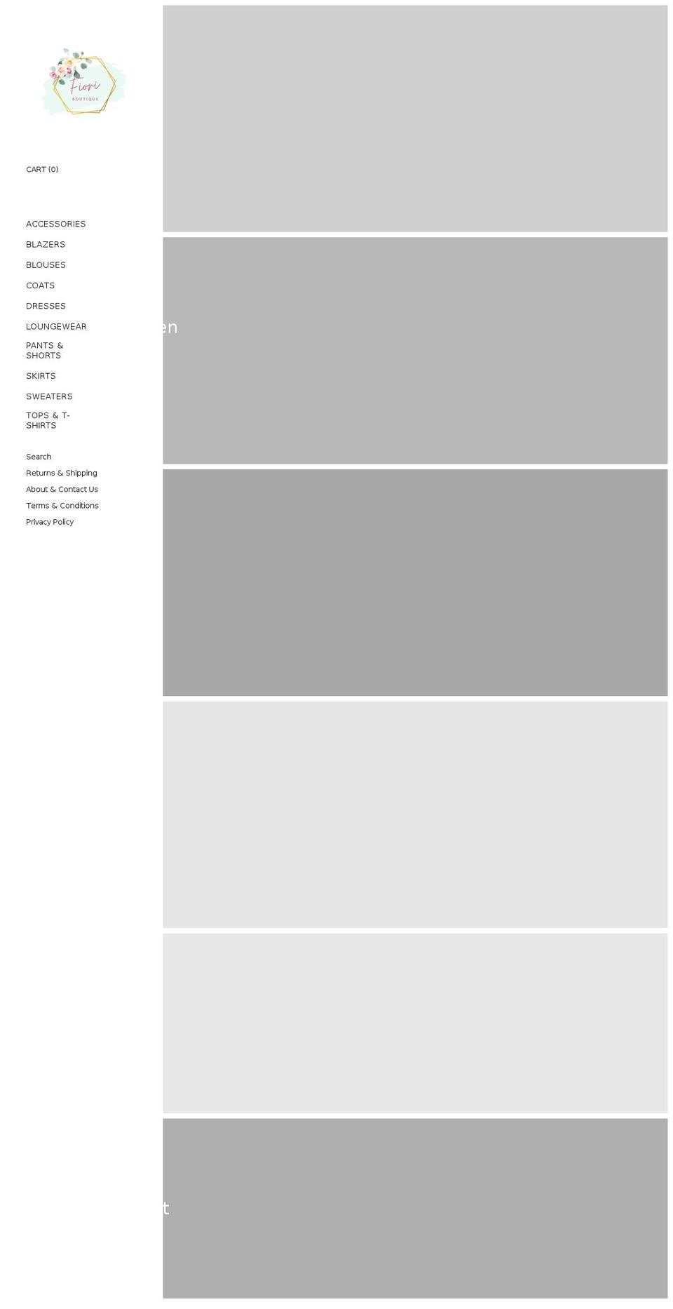 fioriboutique.com shopify website screenshot