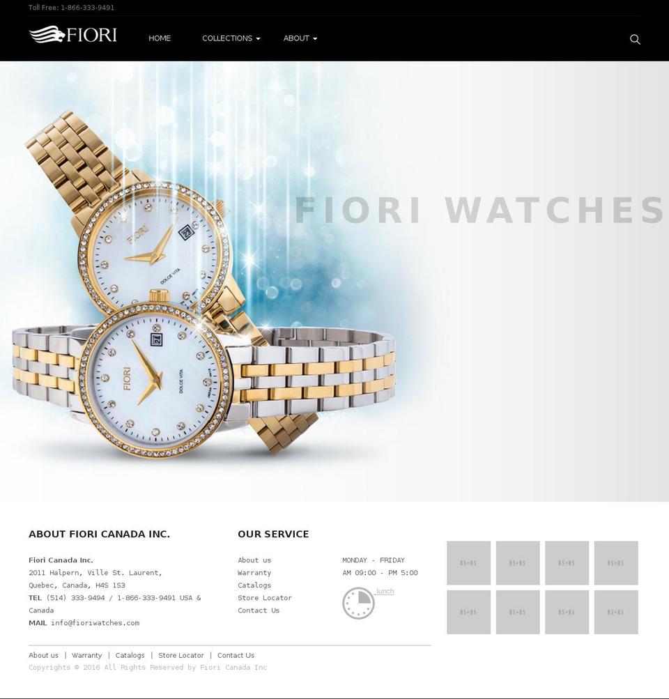 Zeexo Shopify theme site example fioriwatches.com