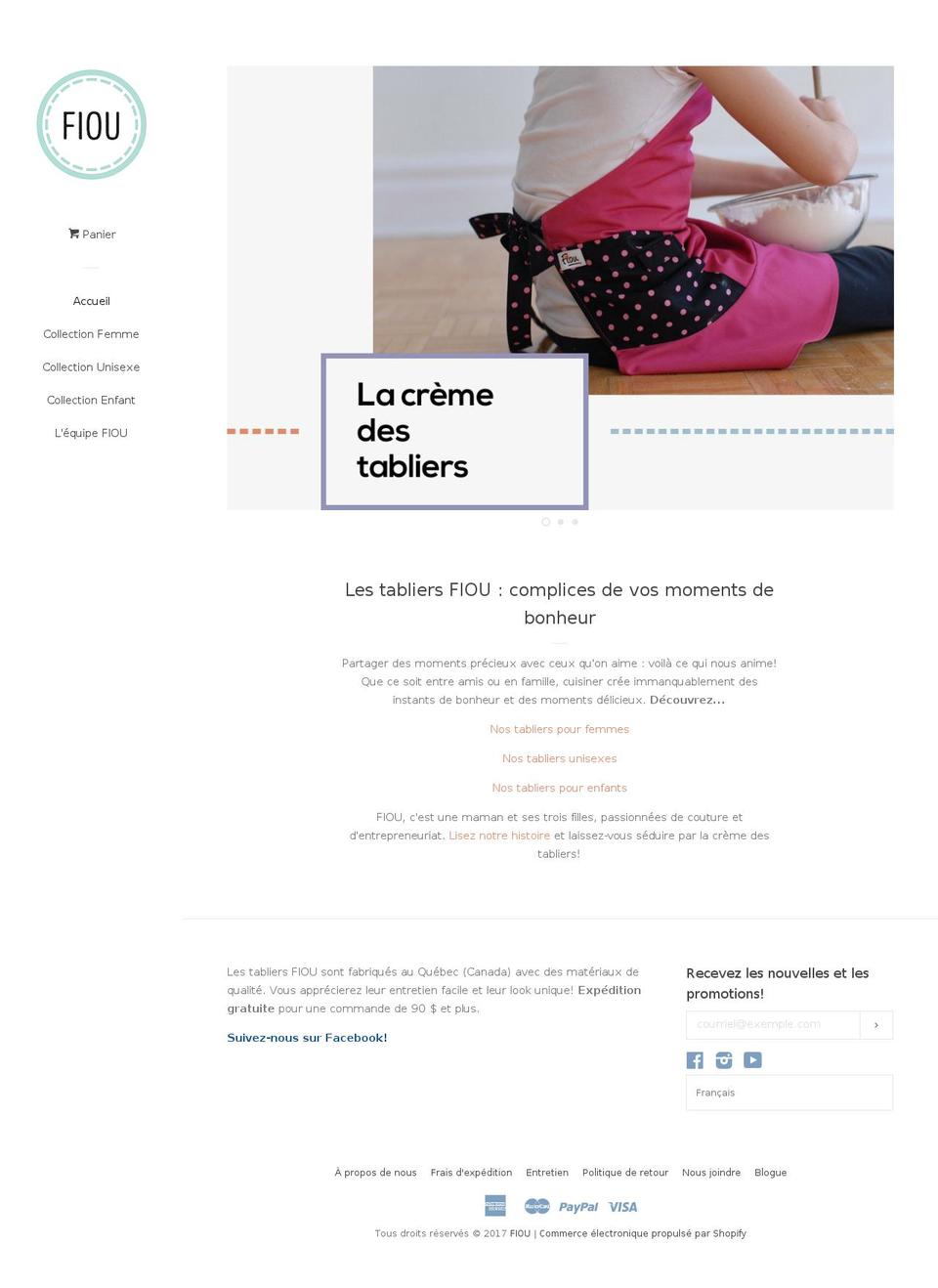 fioucuisine.com shopify website screenshot