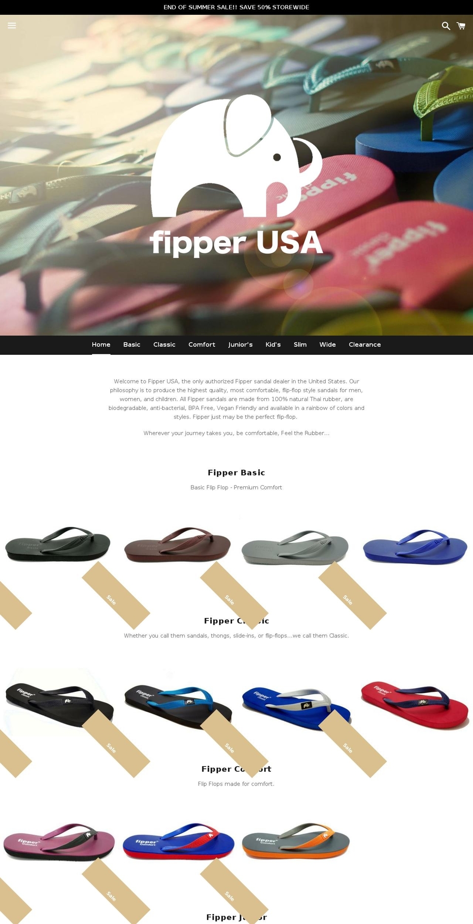 fipperusa.com — Shopify storefront screenshot
