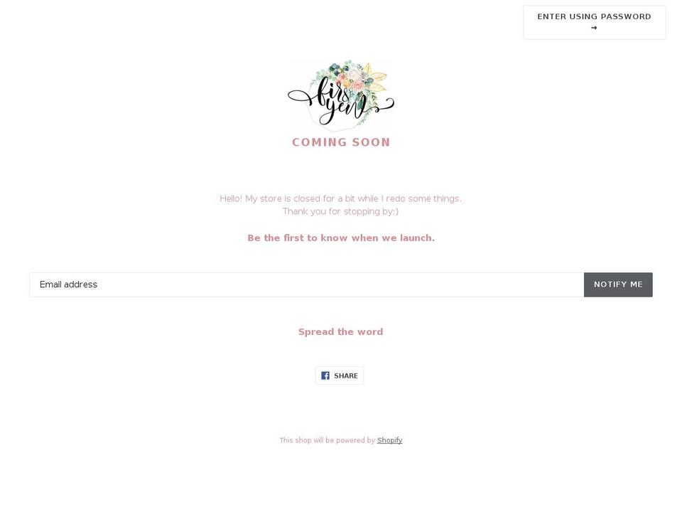 firandyew.com — Shopify storefront screenshot