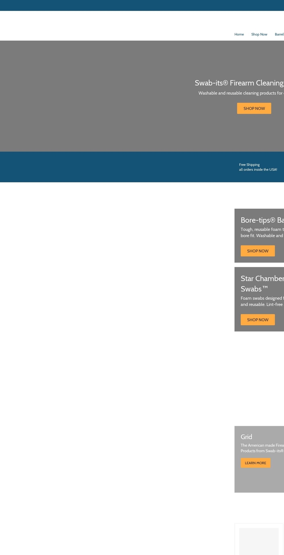 firearm-cleaning.com — Shopify storefront screenshot