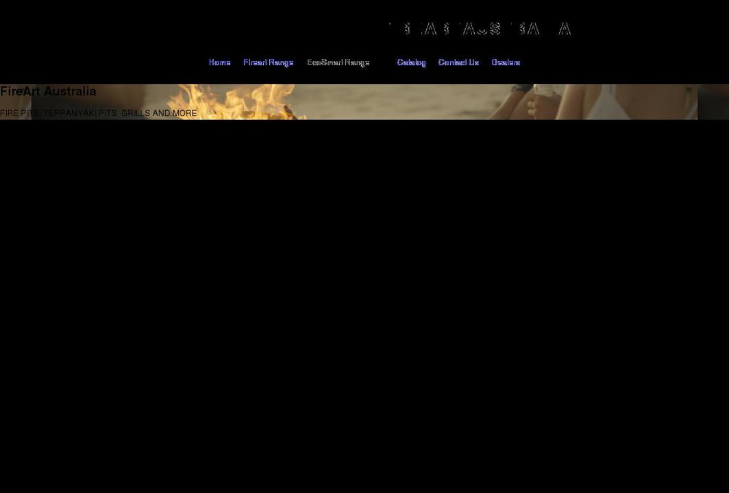 fireartaustralia.com.au shopify website screenshot