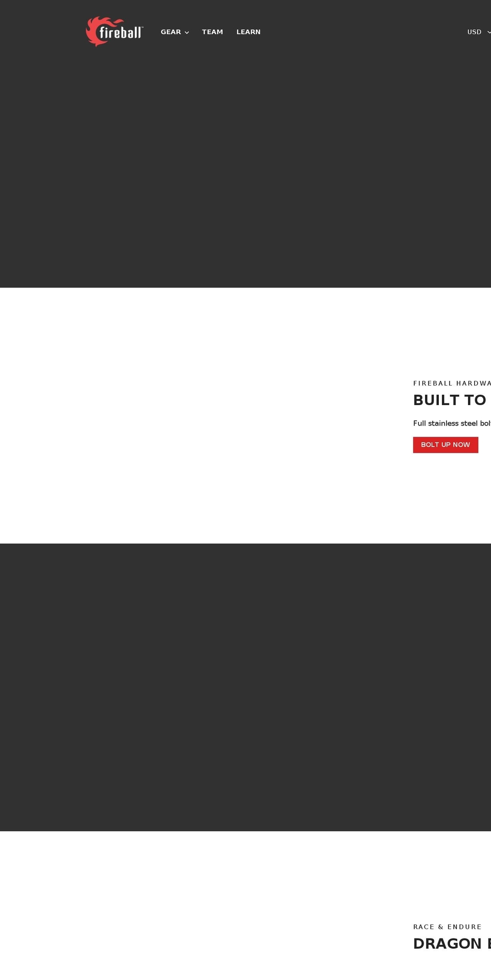 fireballproducts.com — Shopify storefront screenshot