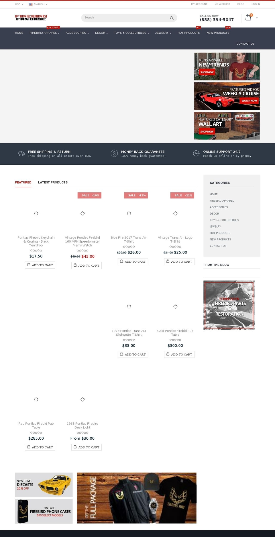 porto-theme Shopify theme site example firebirdfanbase.com