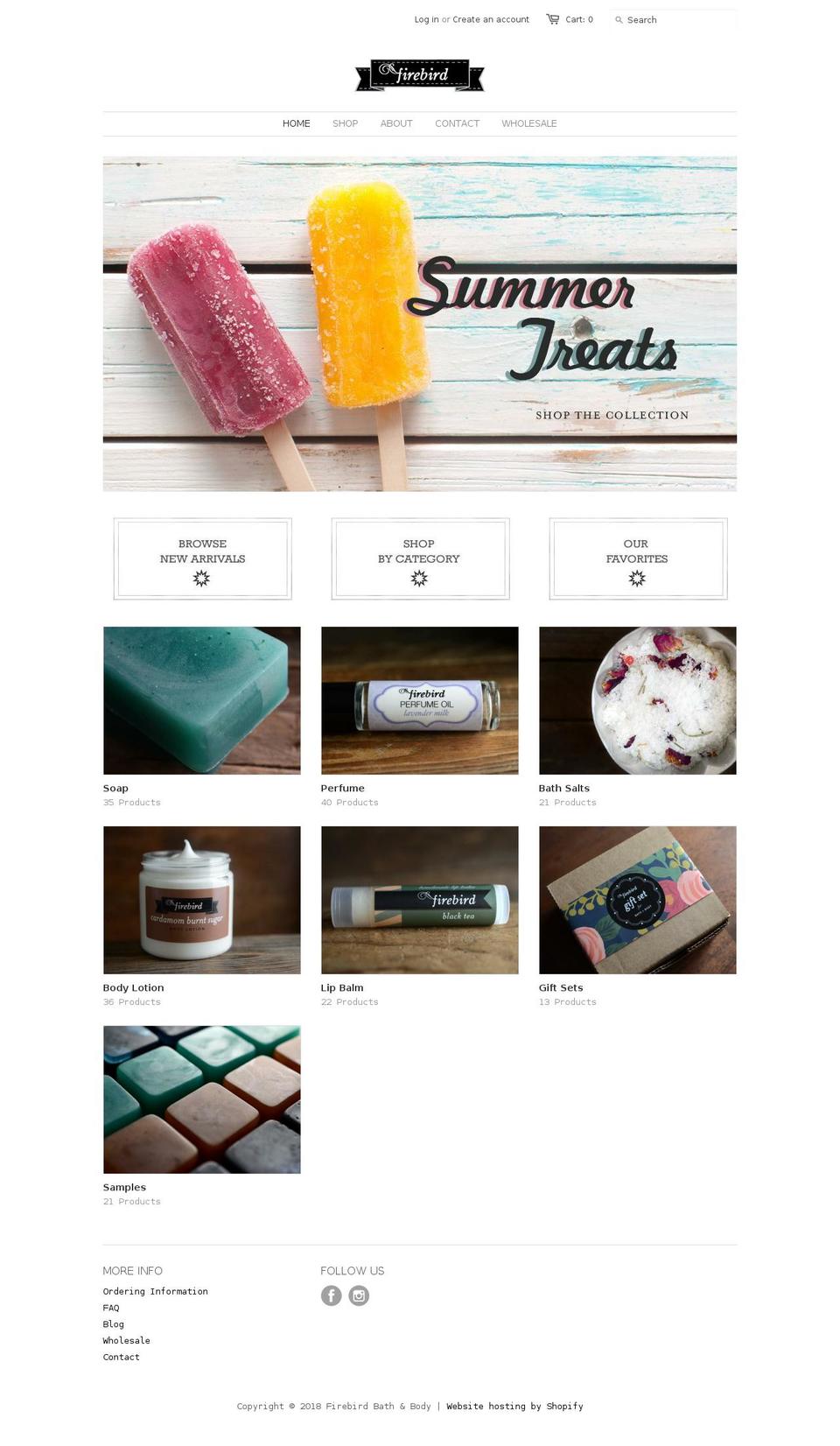 firebirdsoap.com — Shopify storefront screenshot