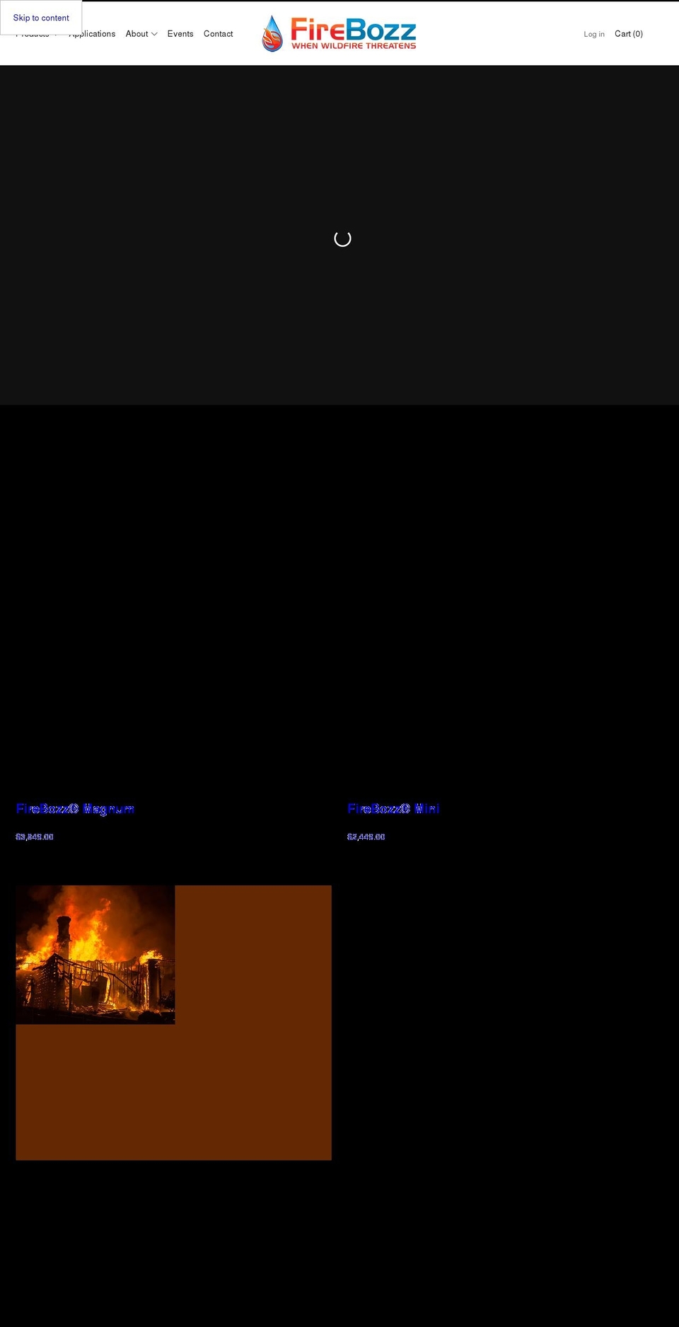 firebozz.com shopify website screenshot