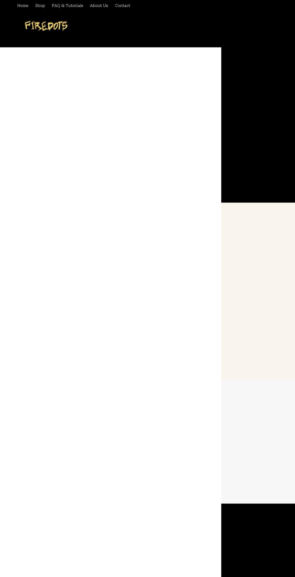 firedots.com shopify website screenshot