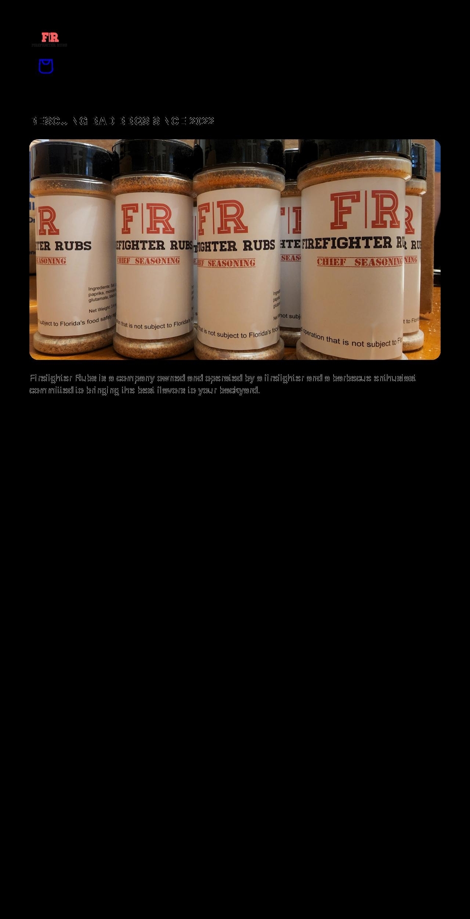 firefighterrubs.com shopify website screenshot