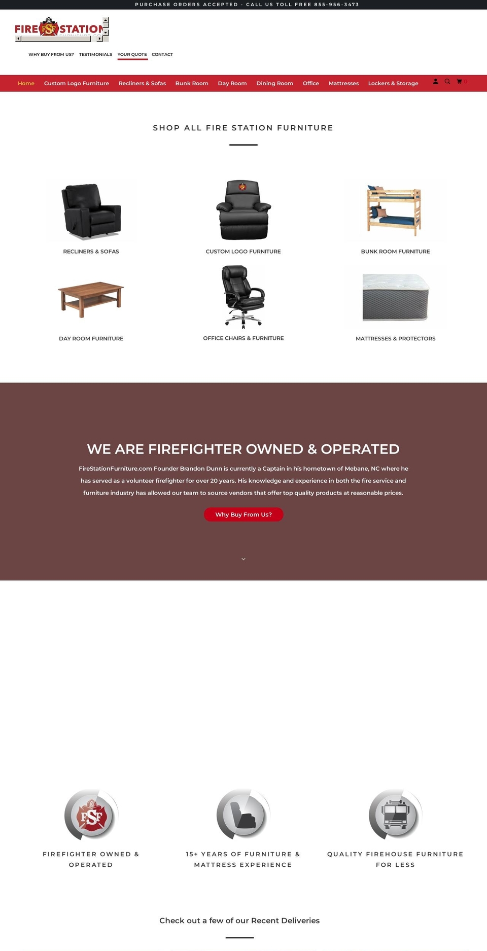 OOTS Support 2 Shopify theme site example firehousechair.com