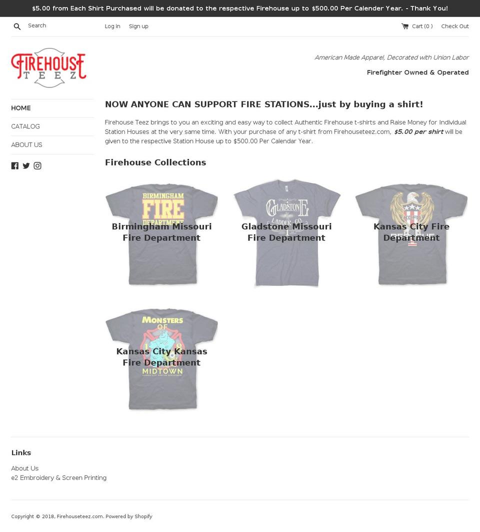 firehouseteez.com — Shopify storefront screenshot