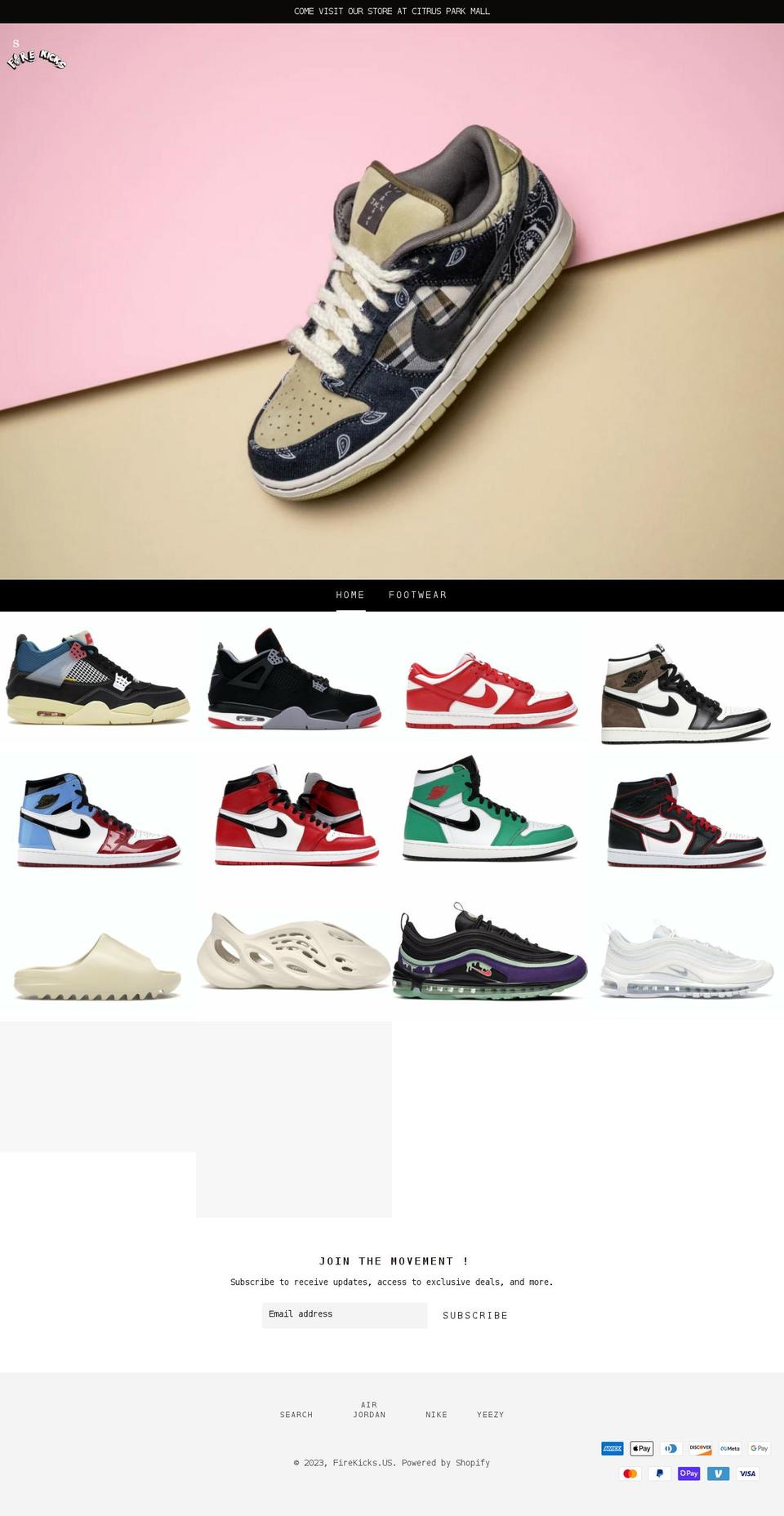 firekickstampa.com shopify website screenshot