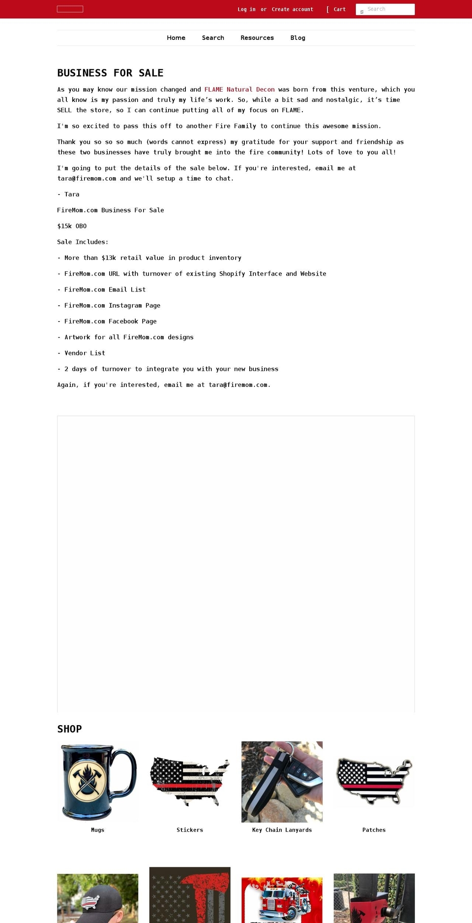 firemom.com shopify website screenshot