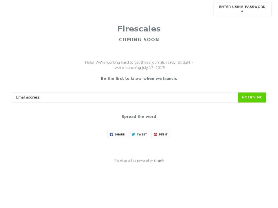 firescales.com — Shopify storefront screenshot