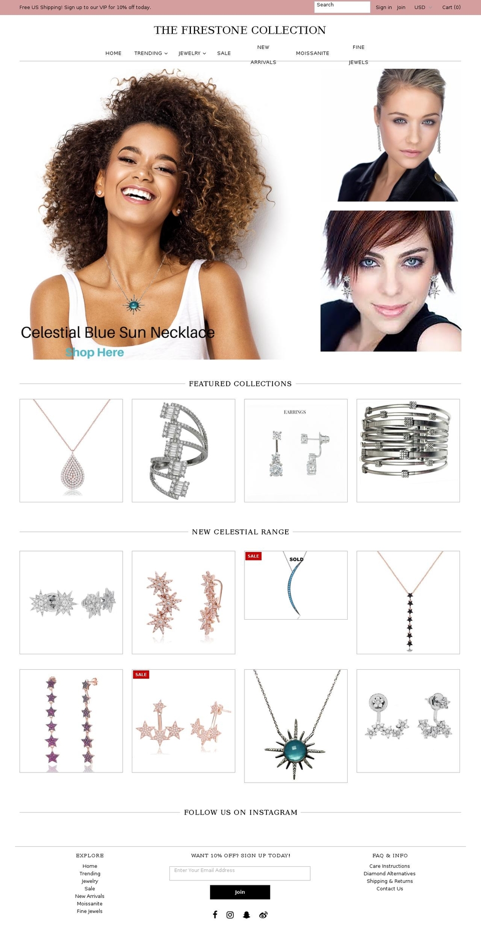 firestonecollection.com — Shopify storefront screenshot