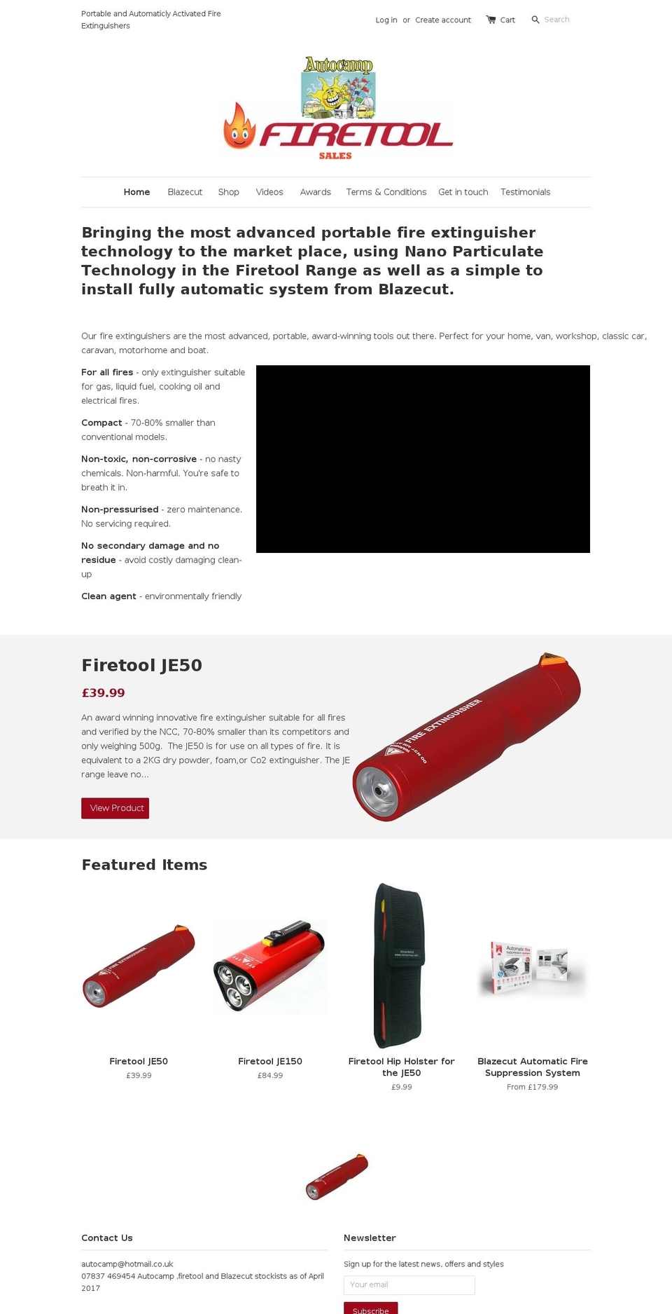 firetoolsales.co.uk shopify website screenshot