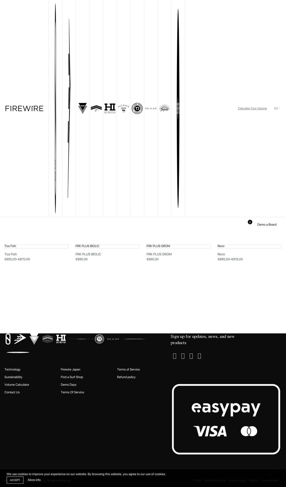 firewireeu.com shopify website screenshot