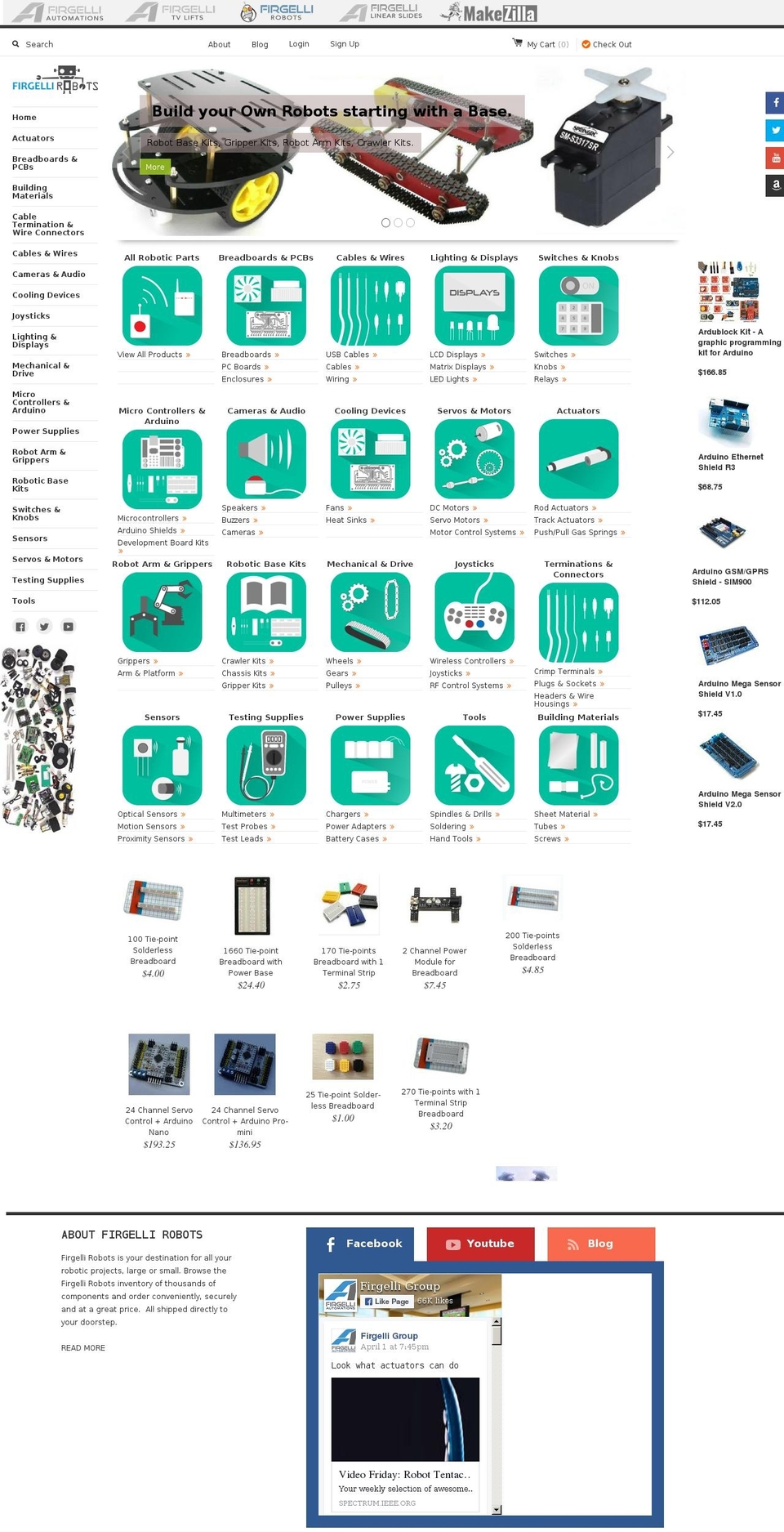 firgellirobots.com shopify website screenshot