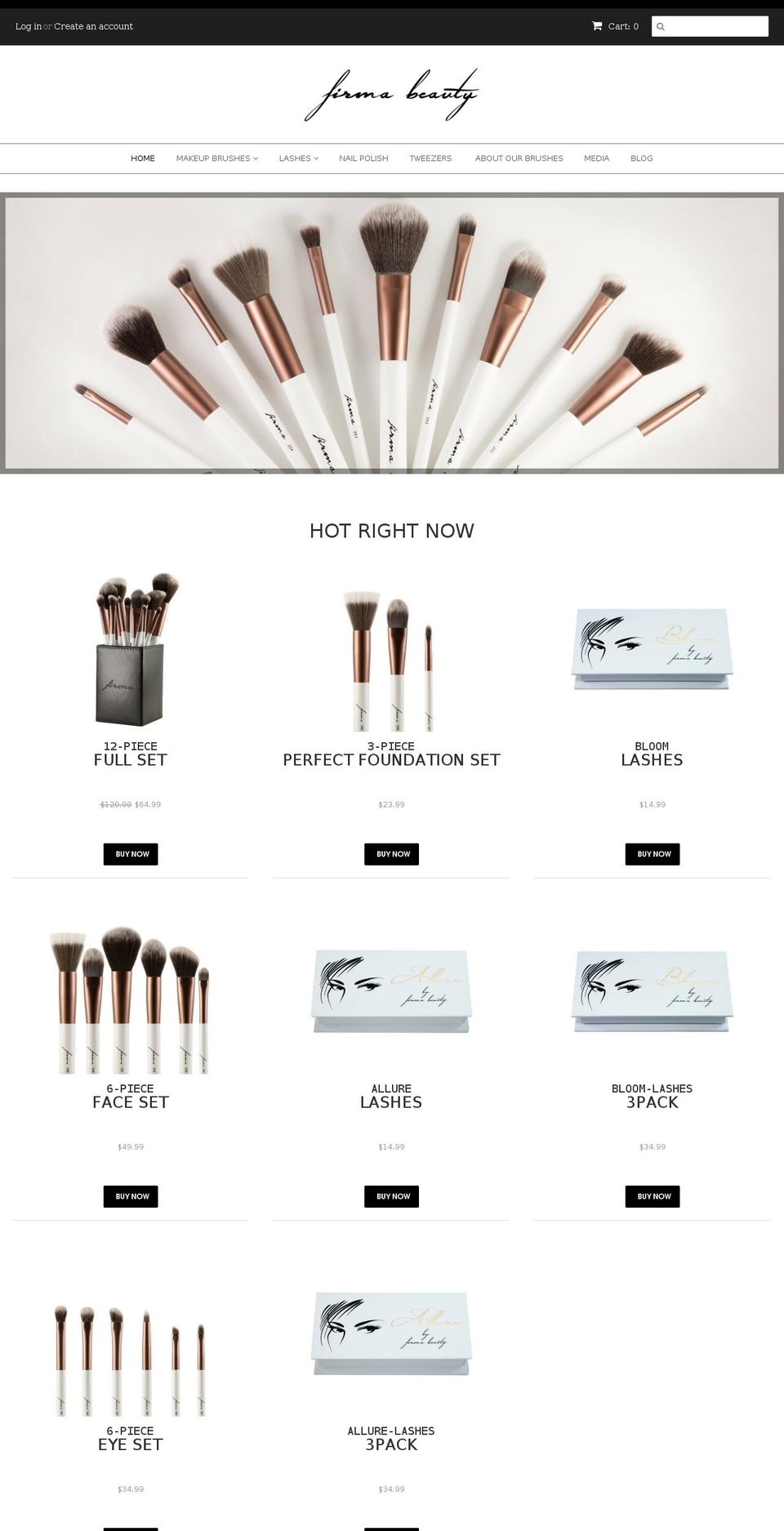 firmabeauty.com shopify website screenshot