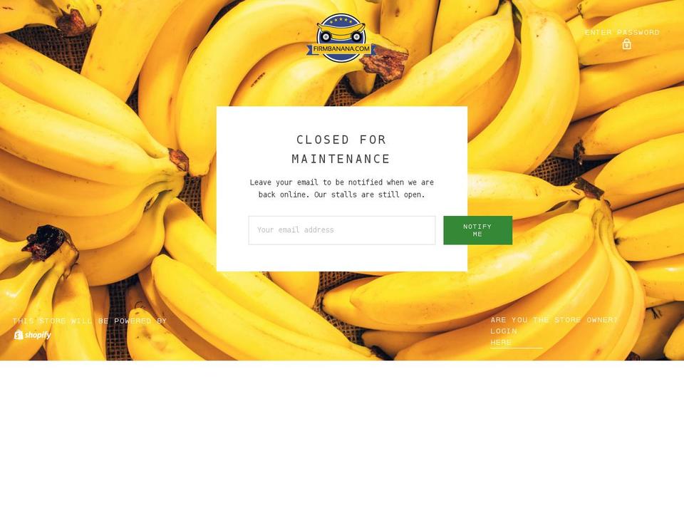firmbanana.com shopify website screenshot