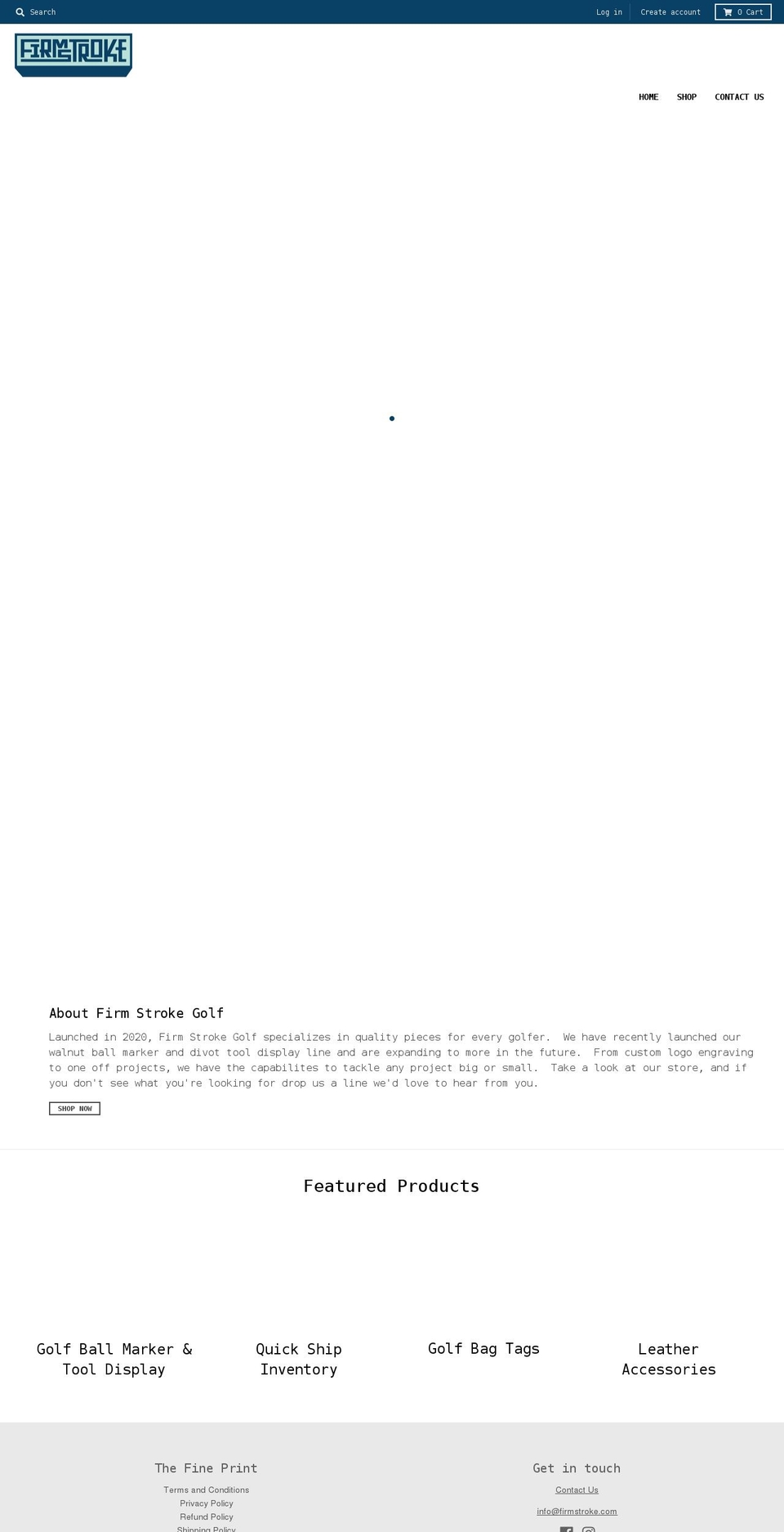 firmstroke.com shopify website screenshot