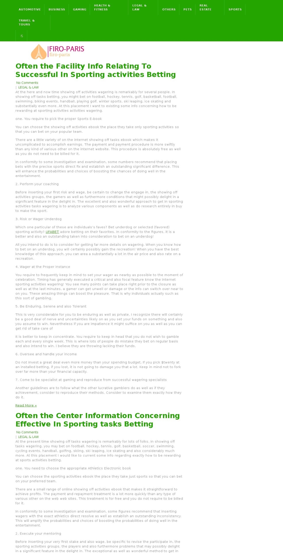 firo-paris.com — Shopify storefront screenshot