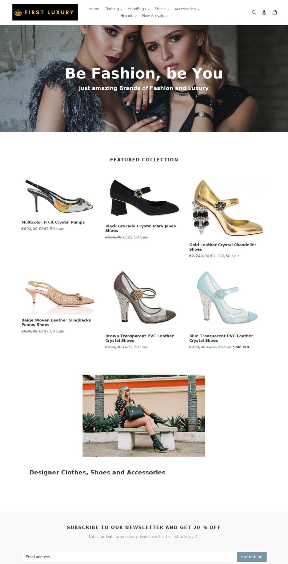 first-luxury.com — Shopify storefront screenshot
