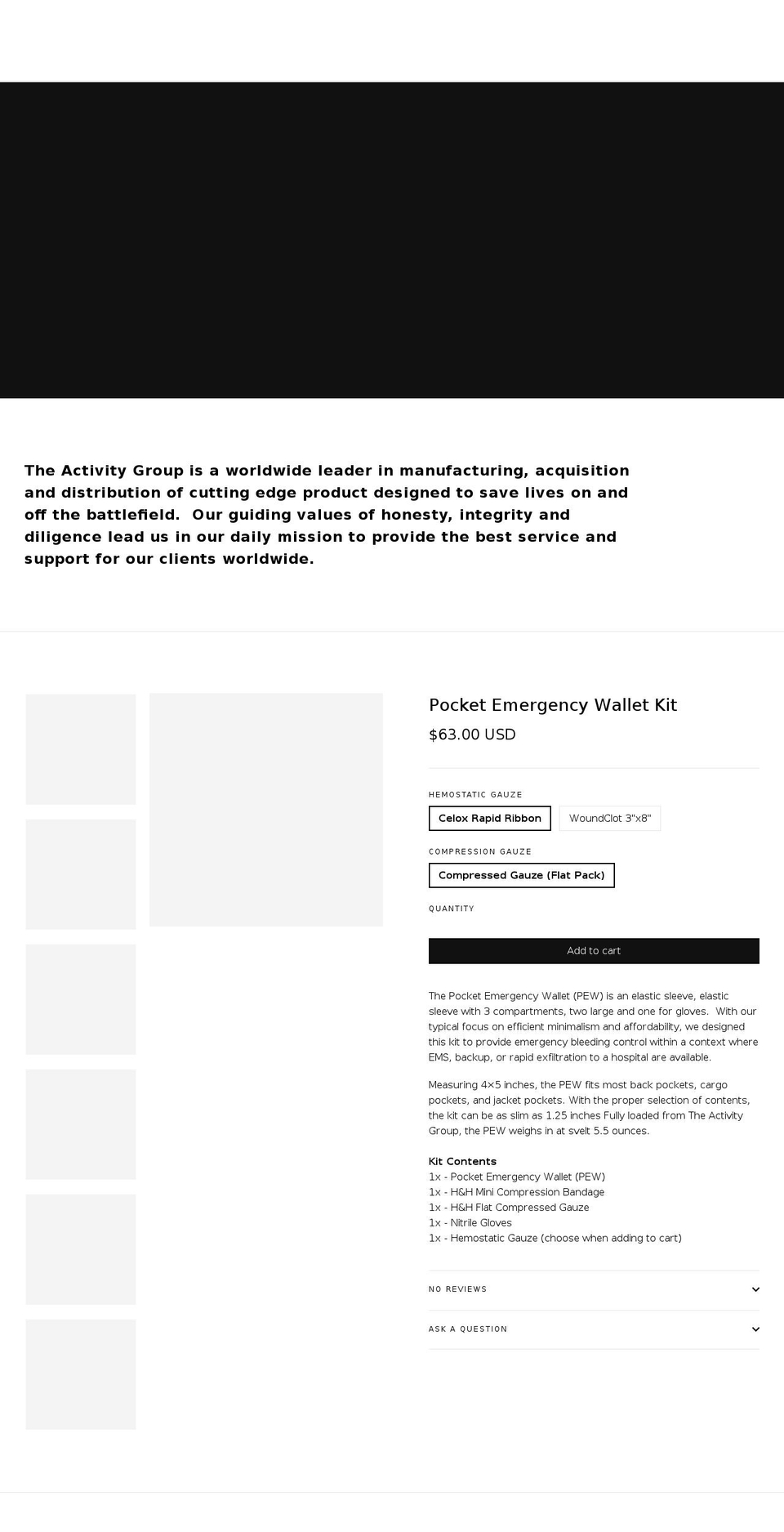 firstaididaho.com — Shopify storefront screenshot
