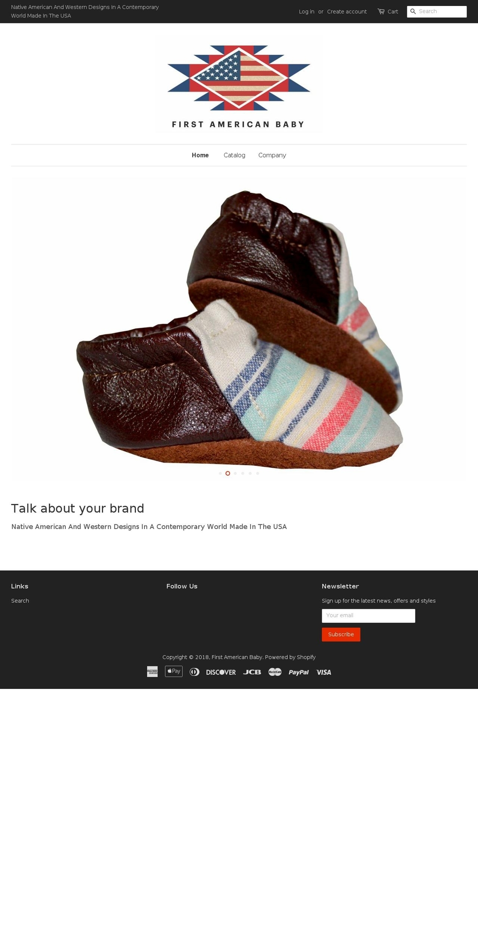 firstamericanbaby.com — Shopify storefront screenshot