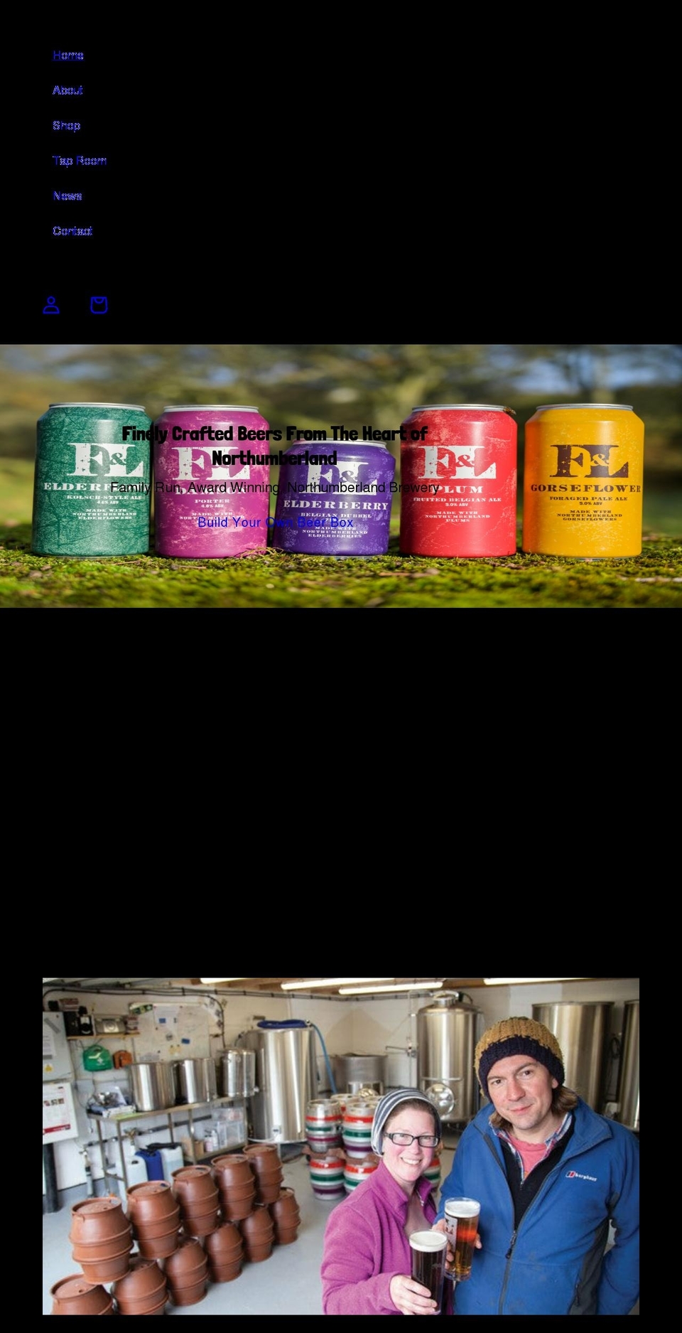 firstandlastbrewery.co.uk shopify website screenshot