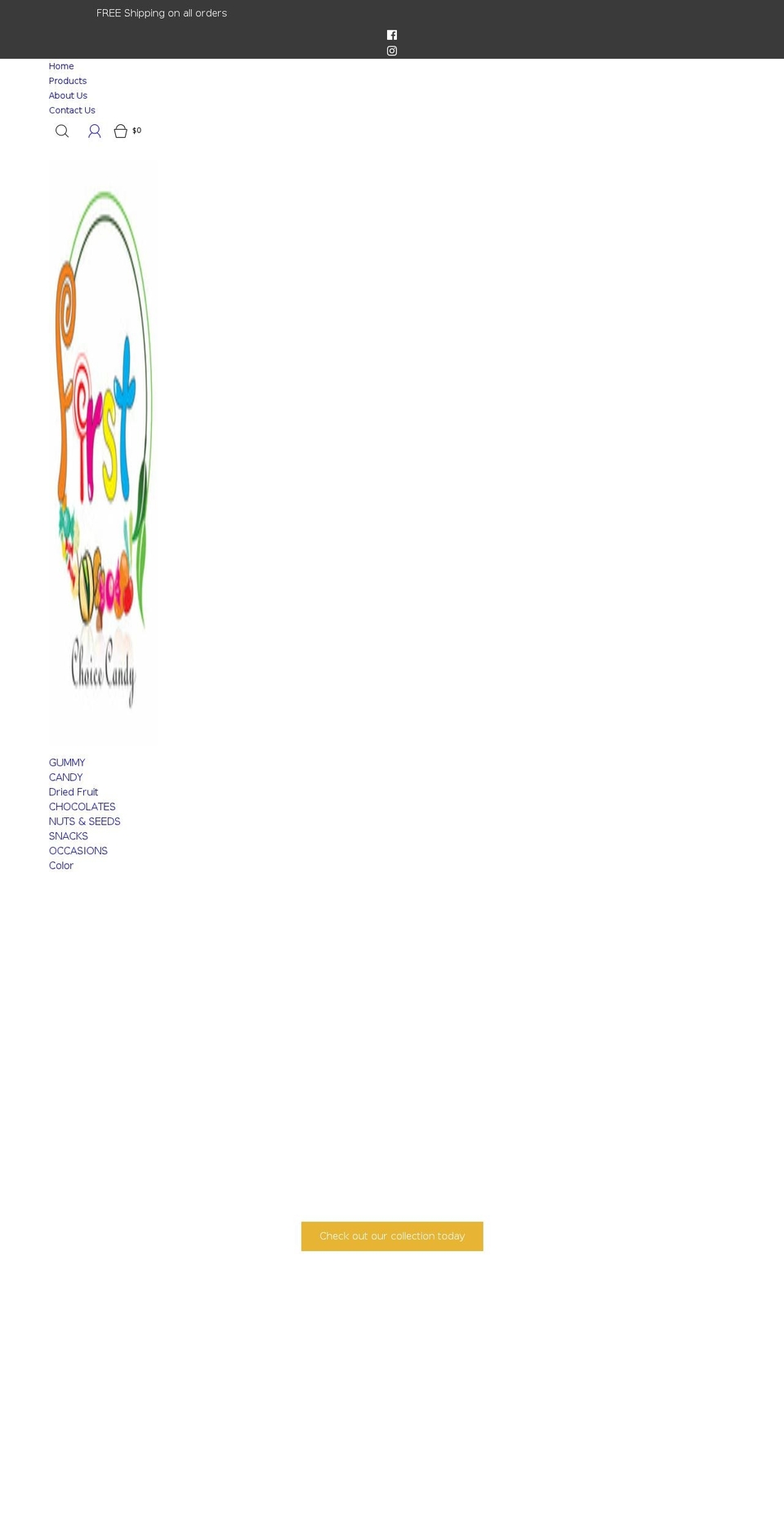 firstchoicecandy.com shopify website screenshot