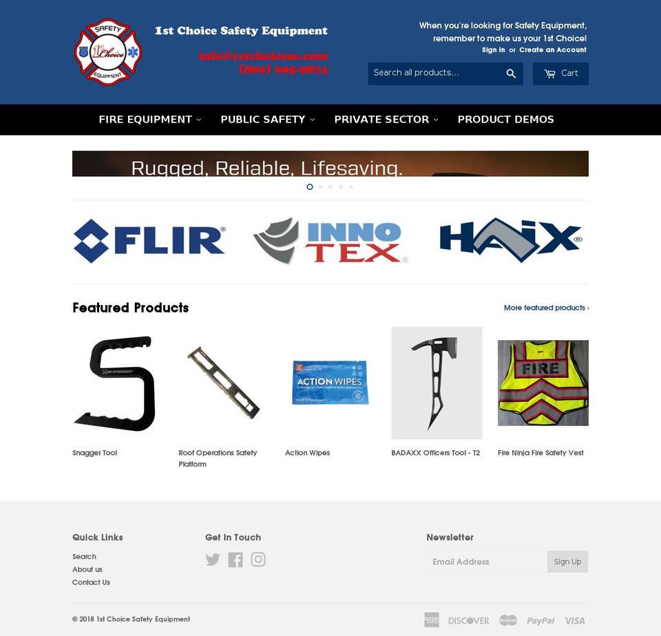 firstchoicese.com — Shopify storefront screenshot