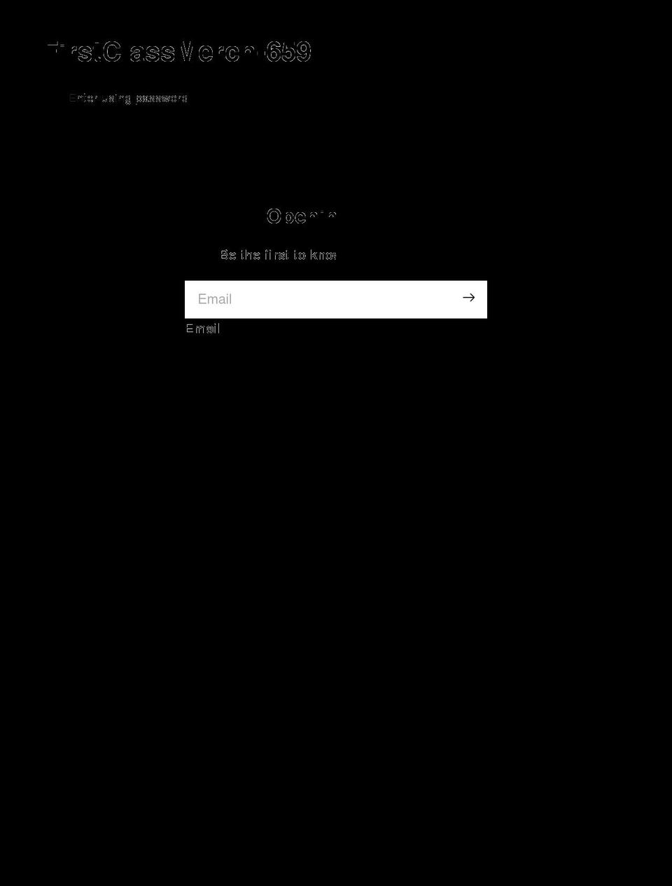 firstclassmerch.com shopify website screenshot