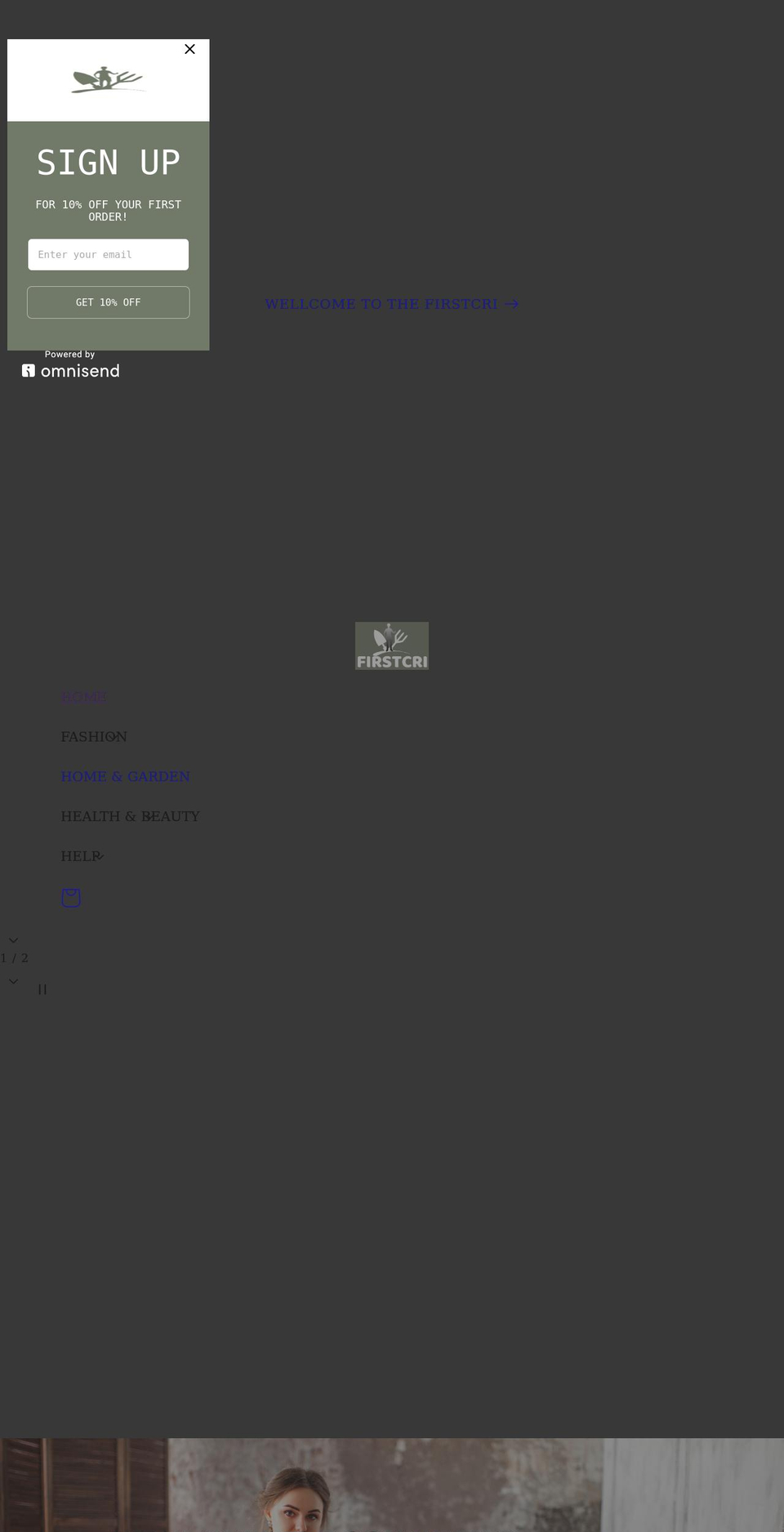 firstcri.com shopify website screenshot