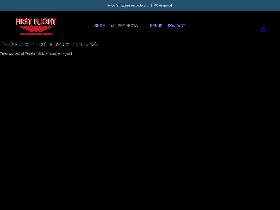 firstflightshop.com shopify website screenshot