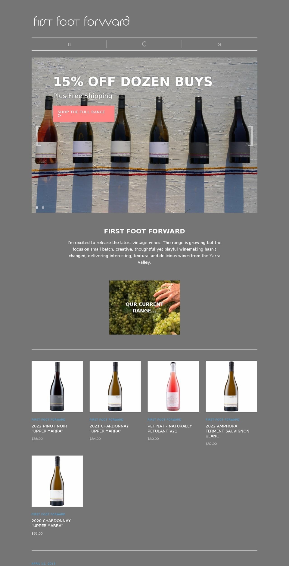 firstfootforward.com.au shopify website screenshot