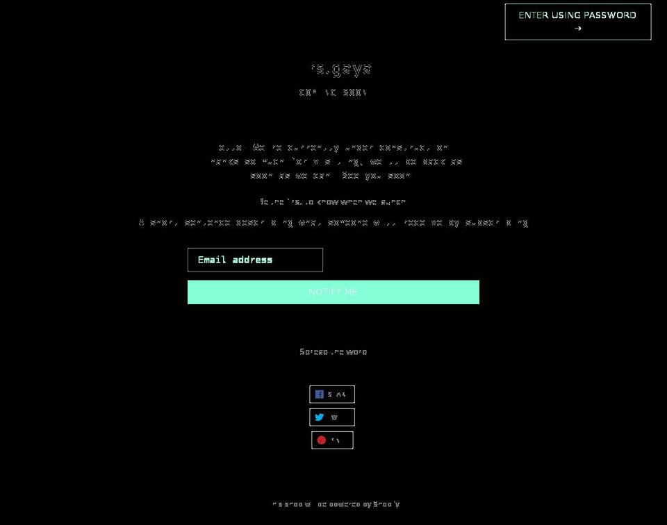 firstgaya.com shopify website screenshot