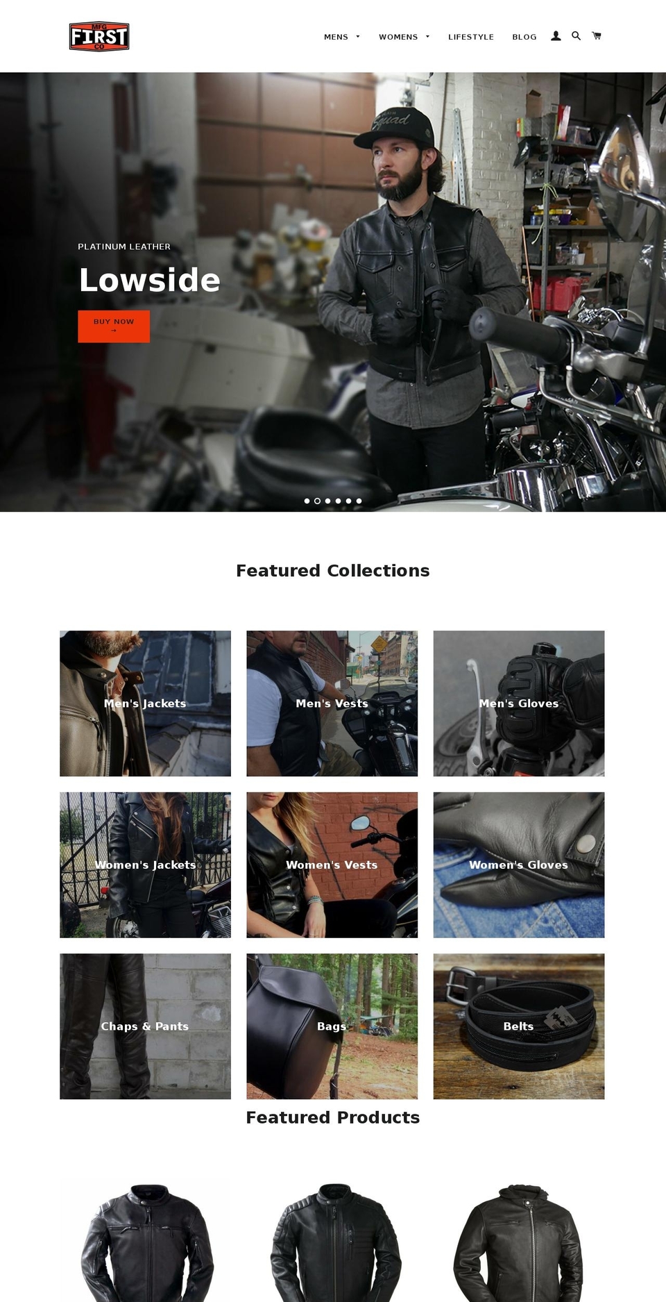 Icon Shopify theme site example firstmfg.com