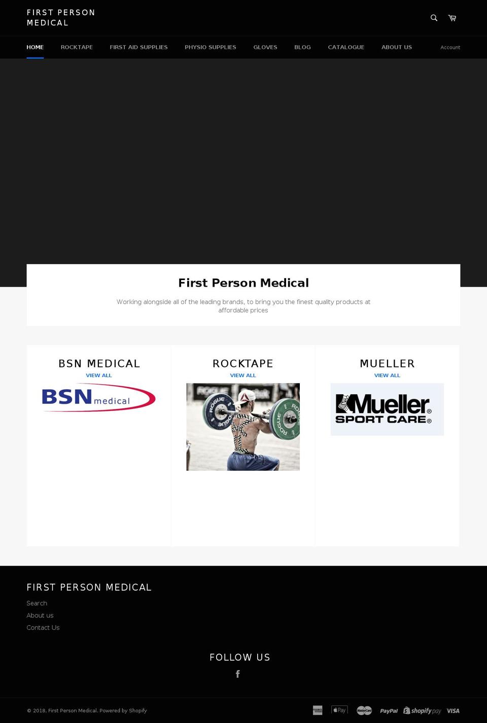firstpersonmedical.com — Shopify storefront screenshot
