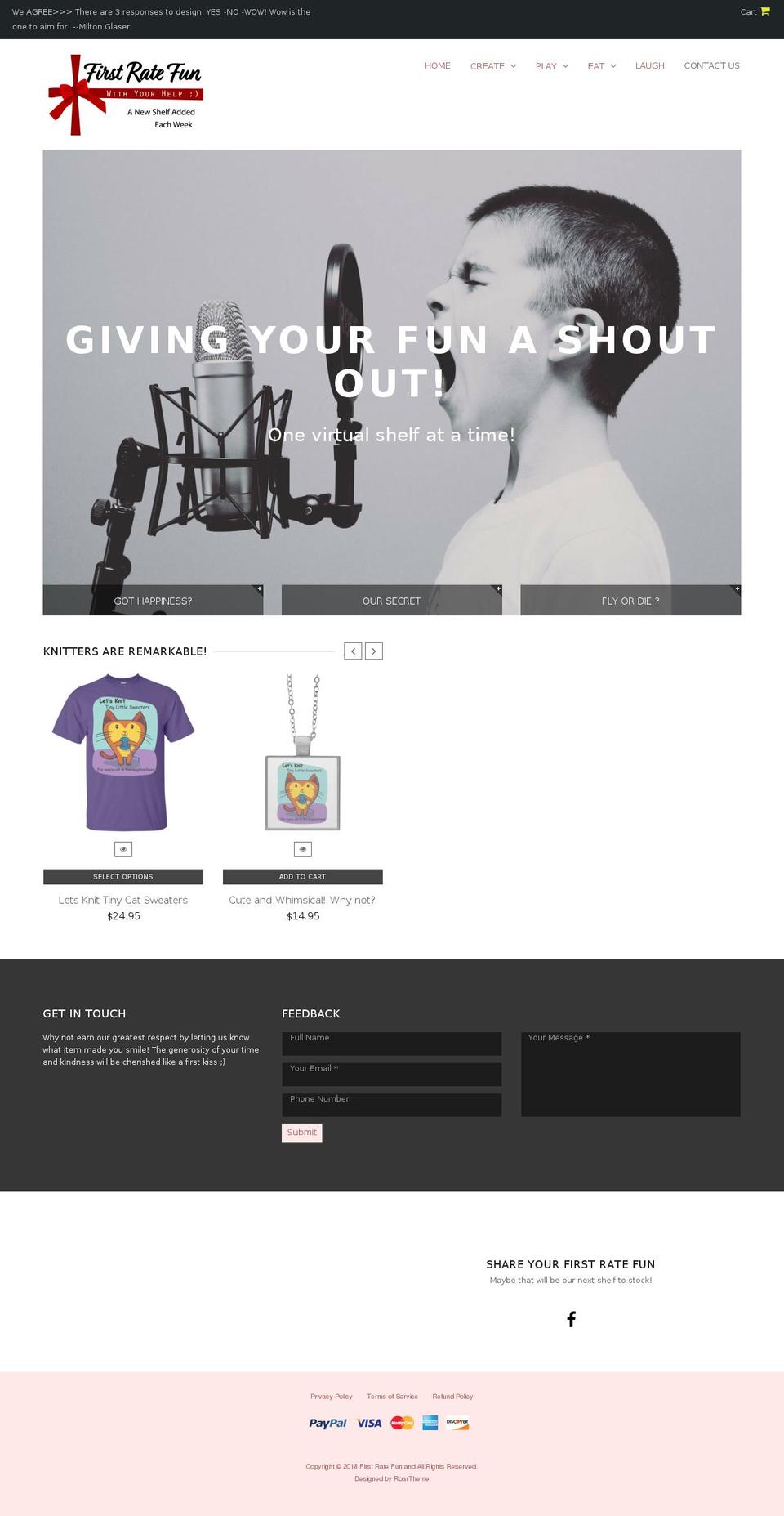 queen4-v1-2 Shopify theme site example firstratefun.com