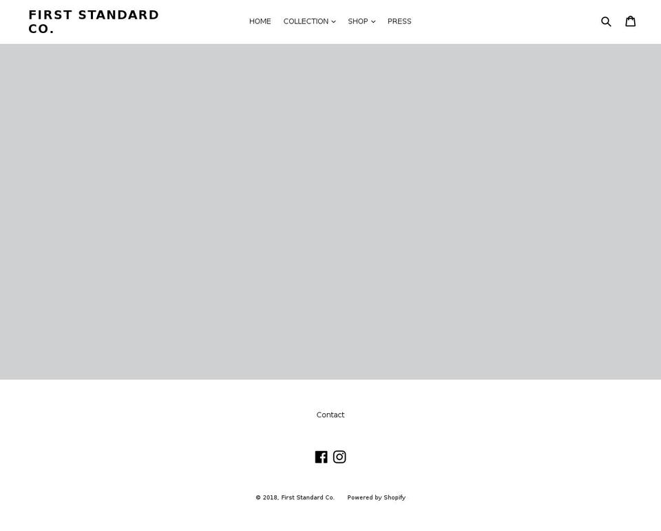 firststandardnyc.com — Shopify storefront screenshot