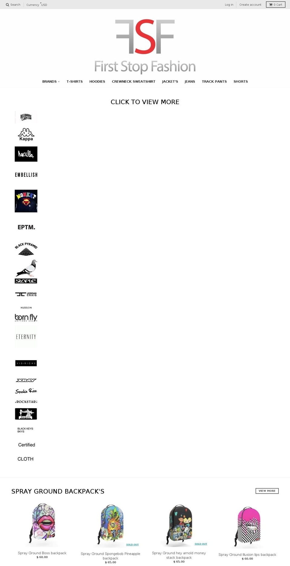 firststopfashionnyc.com shopify website screenshot
