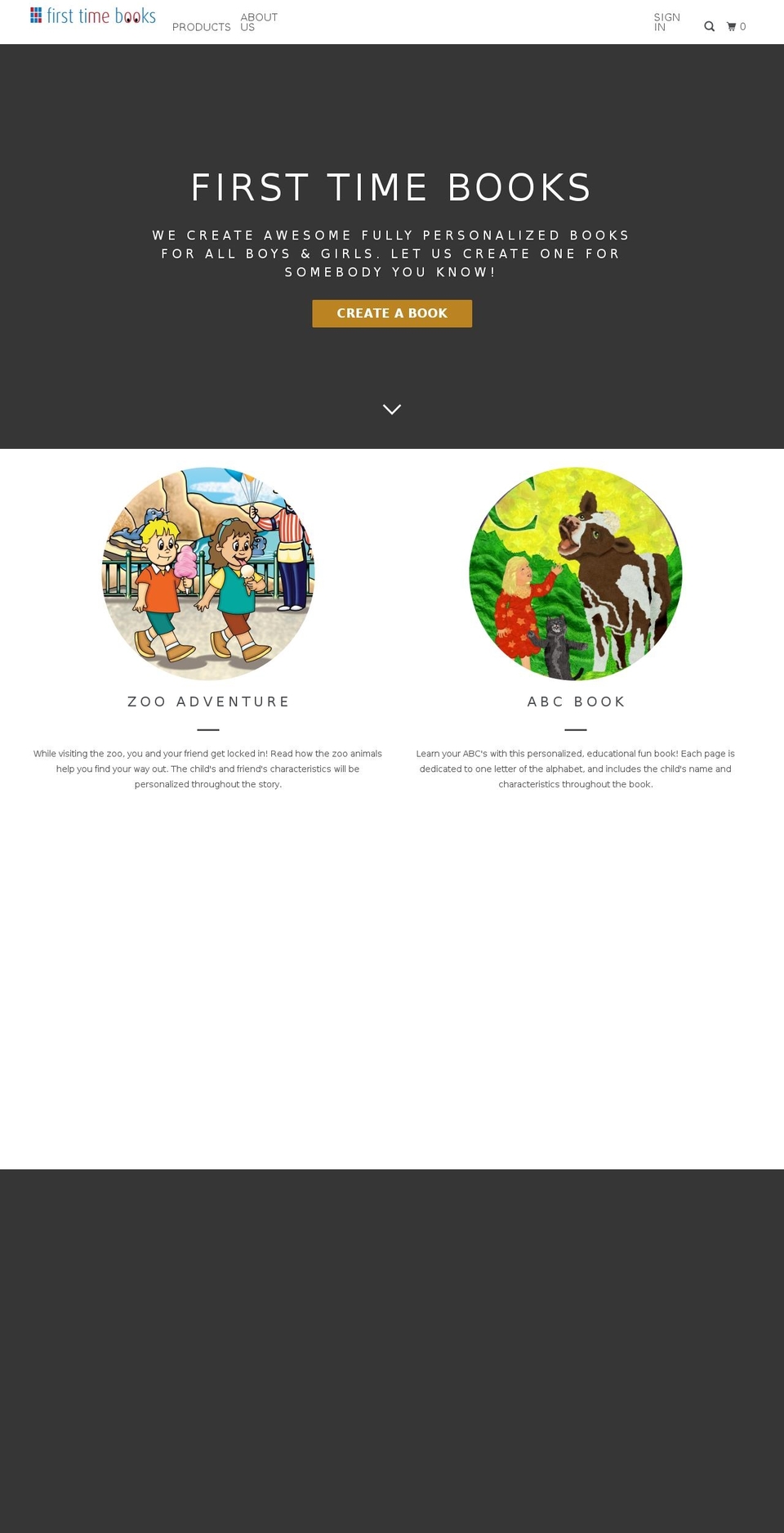 firsttimebooks.biz shopify website screenshot