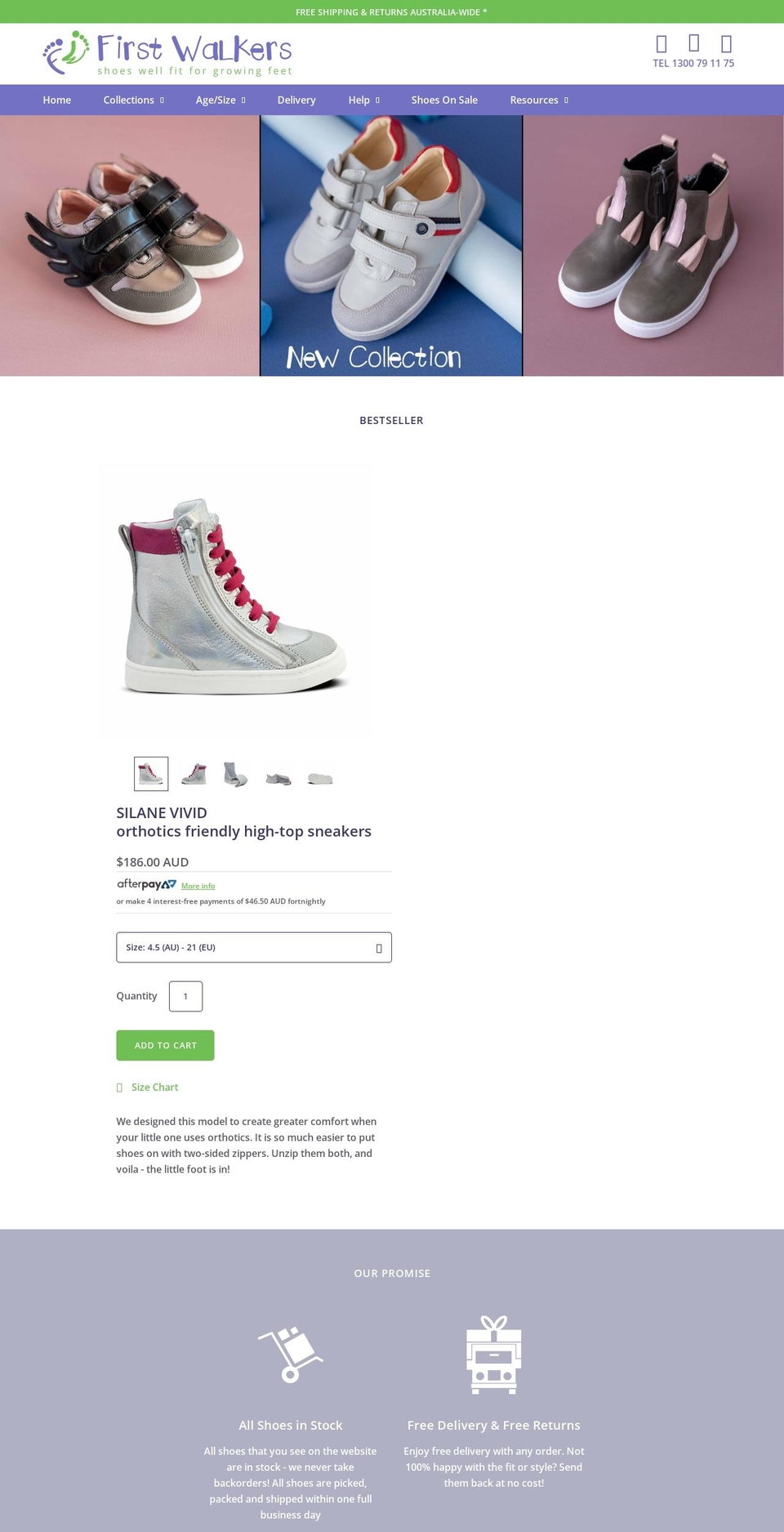 firstwalkers.com.au shopify website screenshot