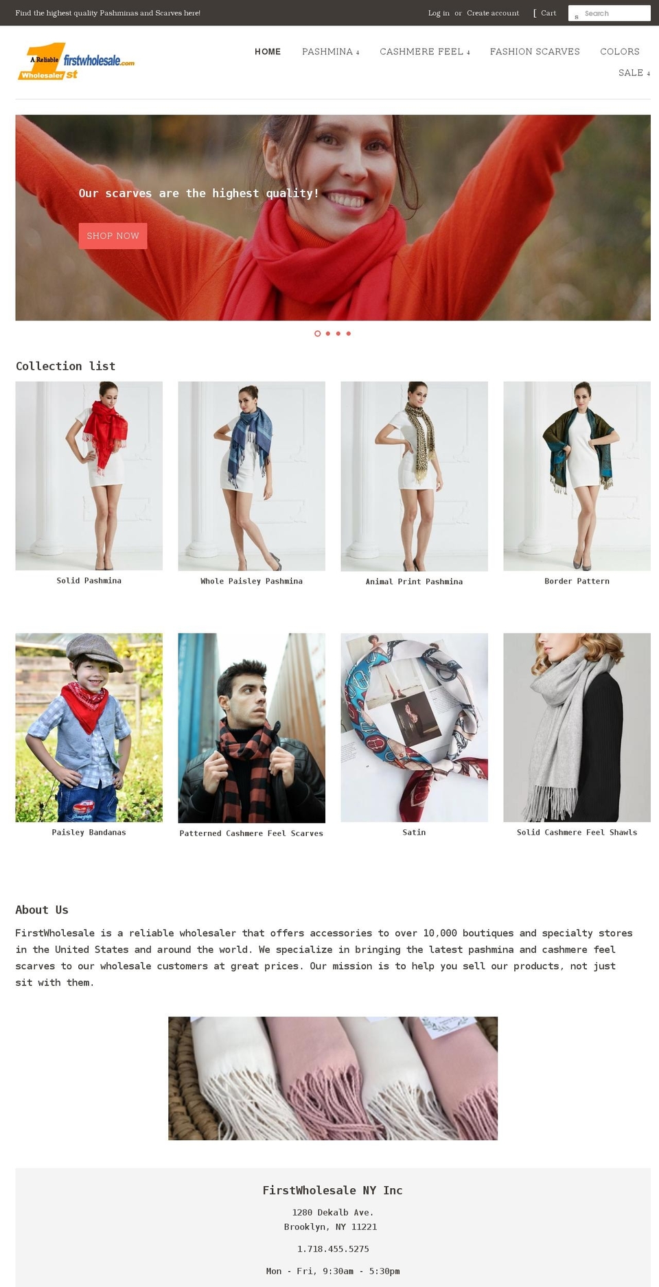 firstwholesale.com shopify website screenshot