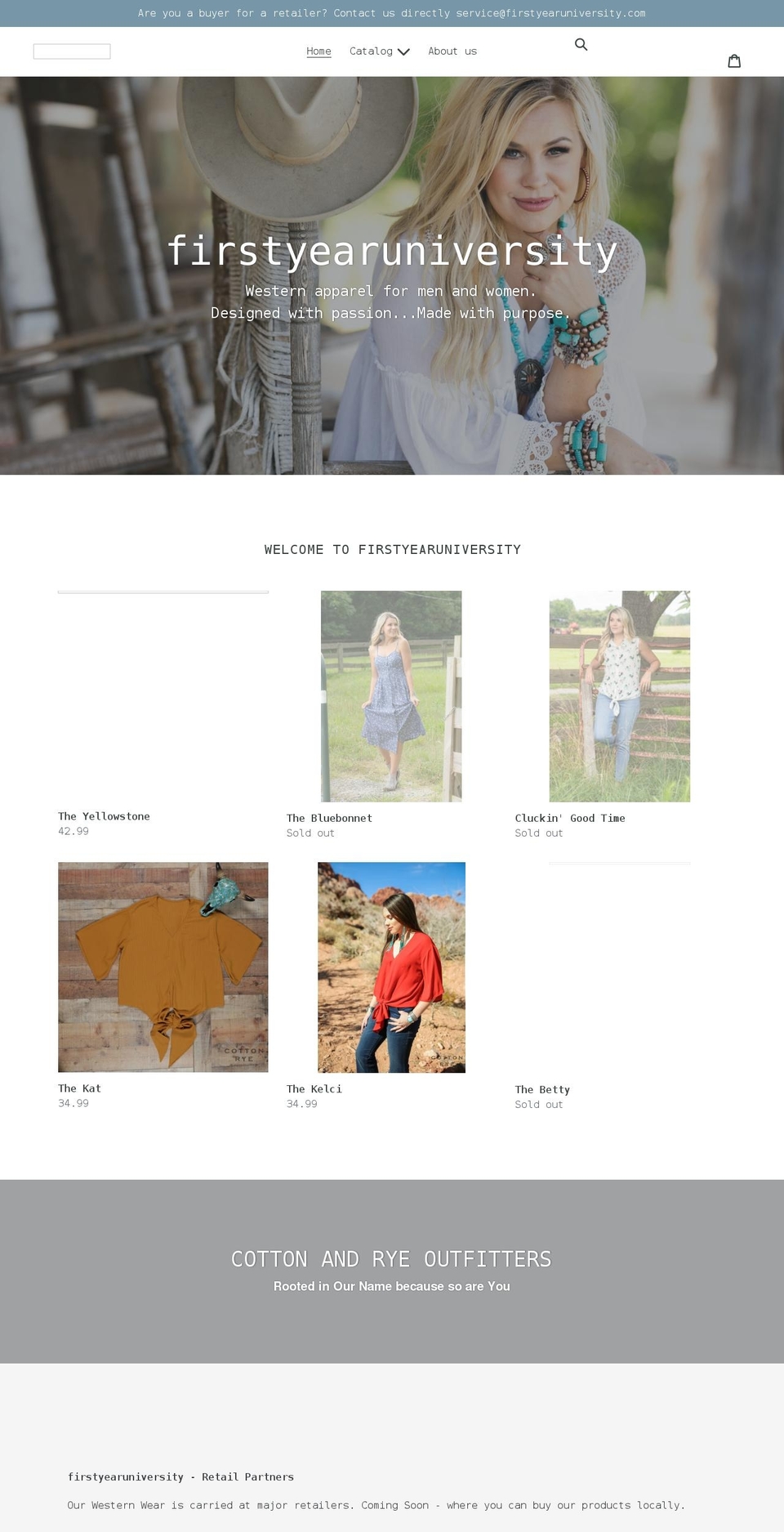 firstyearuniversity.com shopify website screenshot