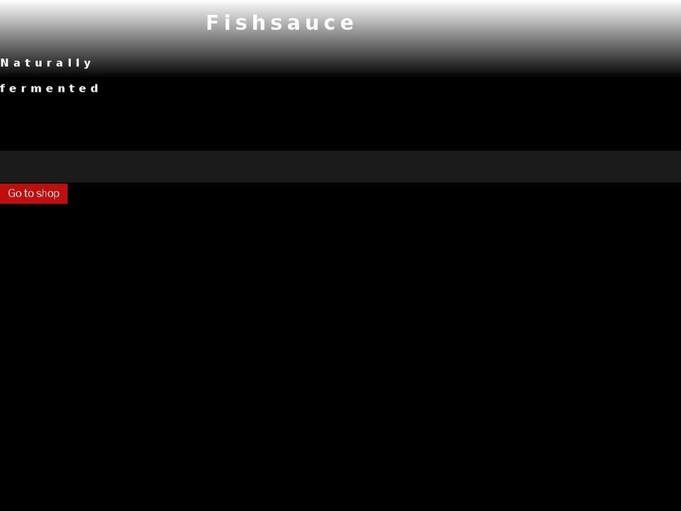 fischsauce.ch shopify website screenshot